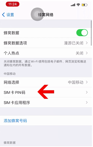 克什克腾苹果14维修网分享如何给iPhone14的SIM卡设置密码 