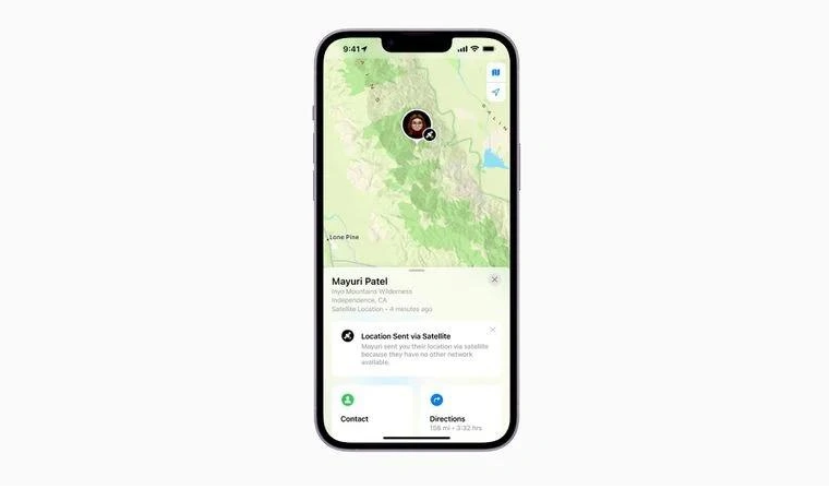 克什克腾苹果14维修分享iPhone14系列中 FindMy功能通过卫星分享位置方法教程 